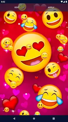 Emoji Wink Live Wallpaper android App screenshot 1